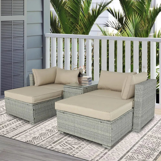 5 Pieces Patio Furniture Set