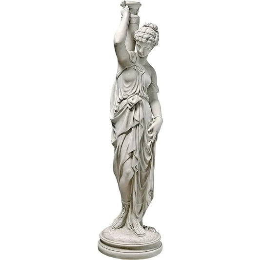 The Divine Water Goddess Handcast Polyresin Garden Statue