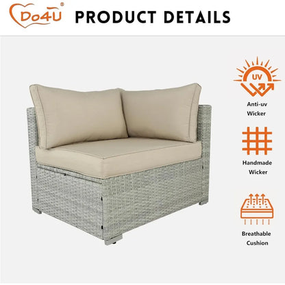 5 Pieces Patio Furniture Set