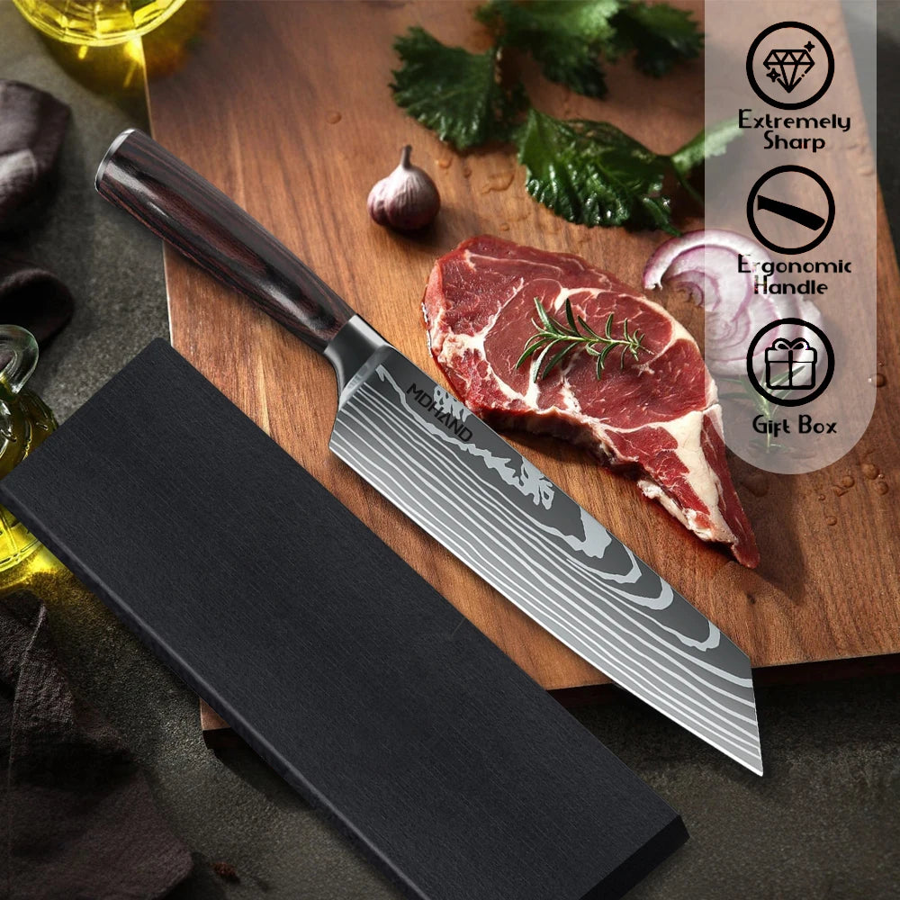 8 Inch  Japanese Steel Kitchen Knife High Carbon Steel Best Chef knives