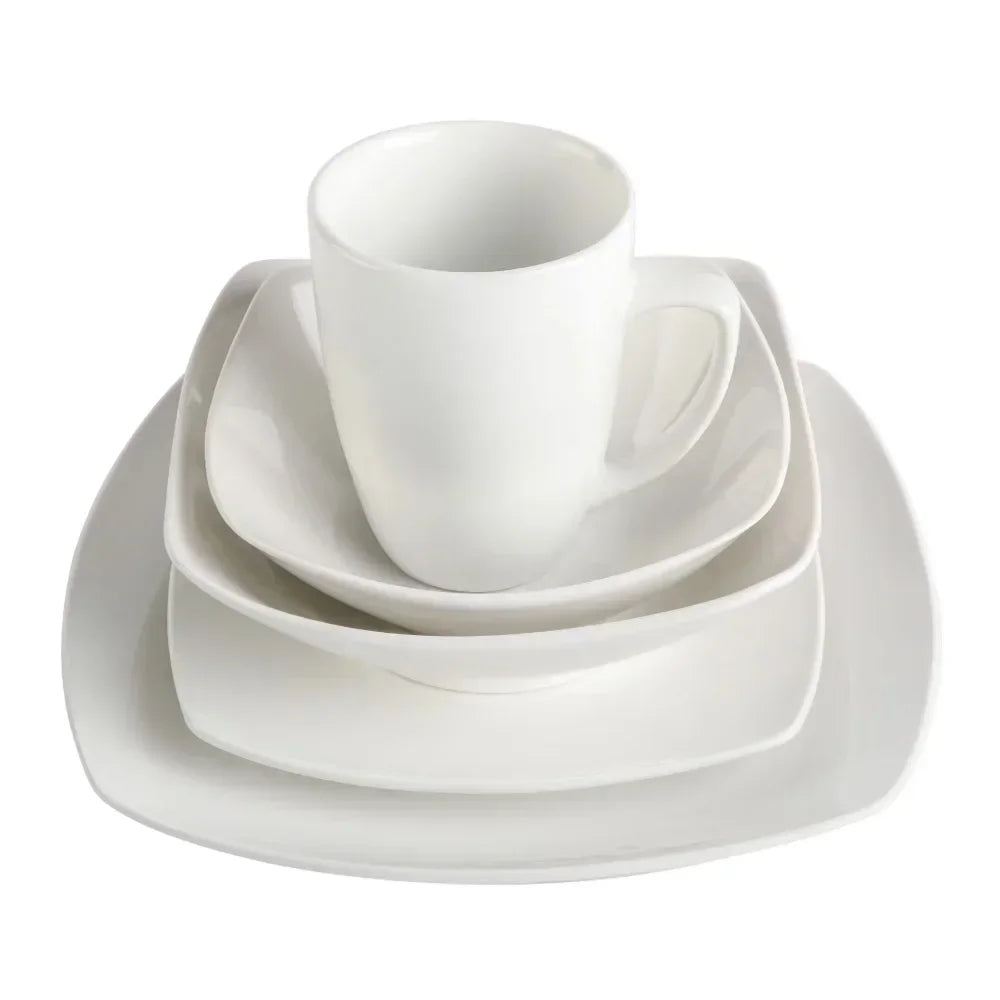 Everyday Square Expanded 40-Piece Dinnerware Set Dinner