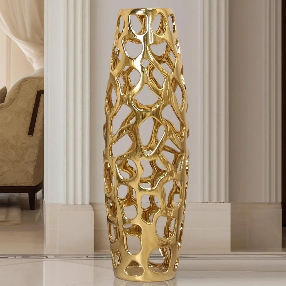 Large Handmade Sophisticated Ceramic Floor Vase