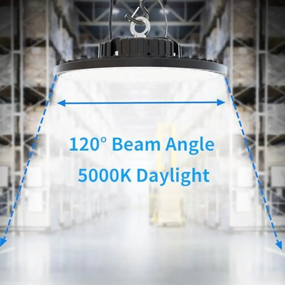 200W UFO LED 29000LM, Waterproof 6ft Cable lIndustrial Warehouse Shop Lighting