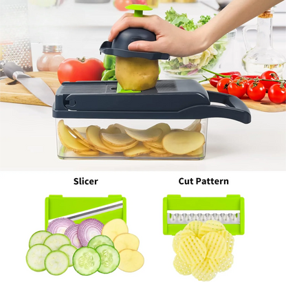 Pro 14 in 1 Multifunctional Food Chopper, Slicer, Dicer and Cutter