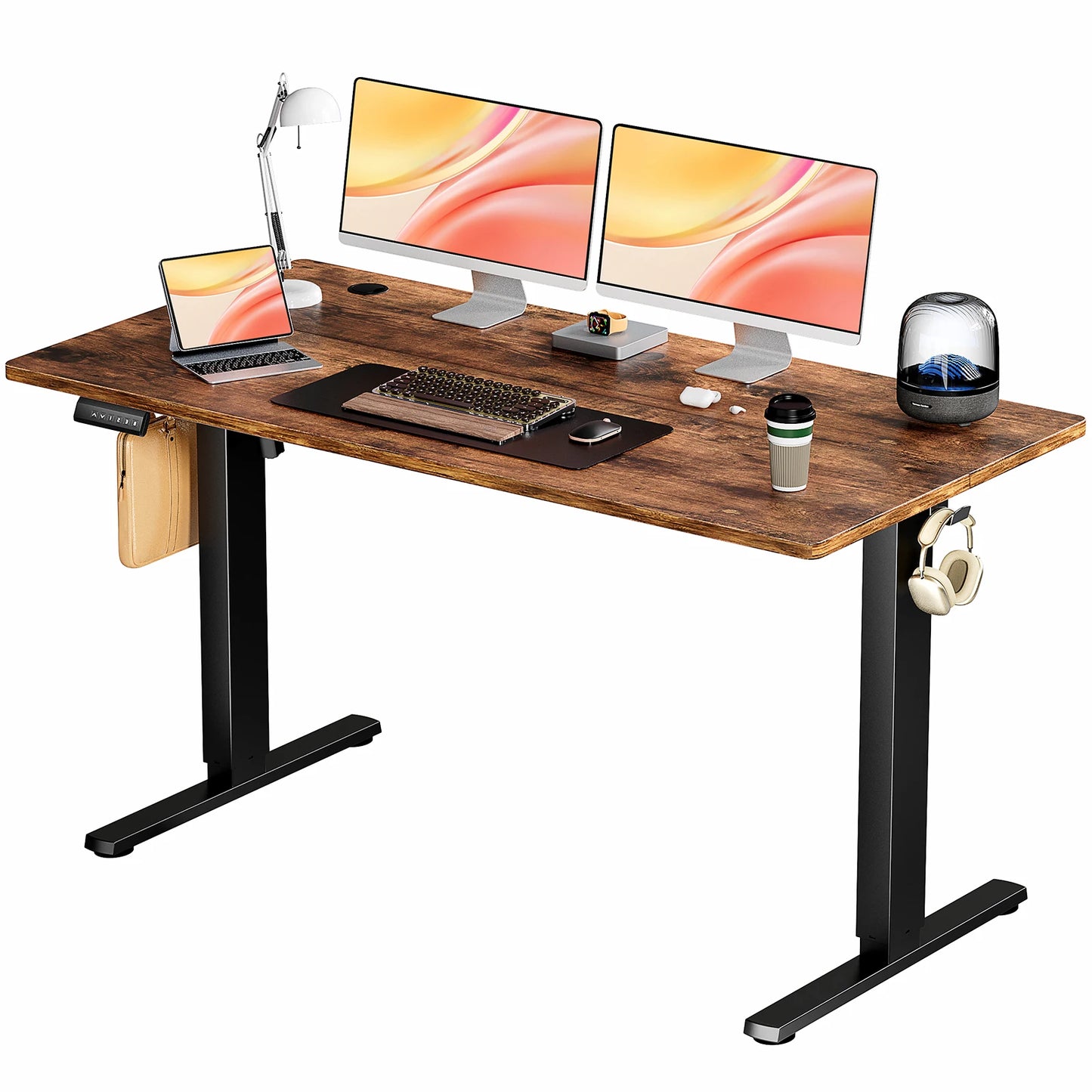 Ergonomic Adjustable Standing 55x24 Inch Computer Work Table for Home Office