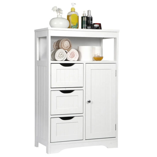 Bathroom Floor Cabinet Storage Organizer,Shelf Standing.