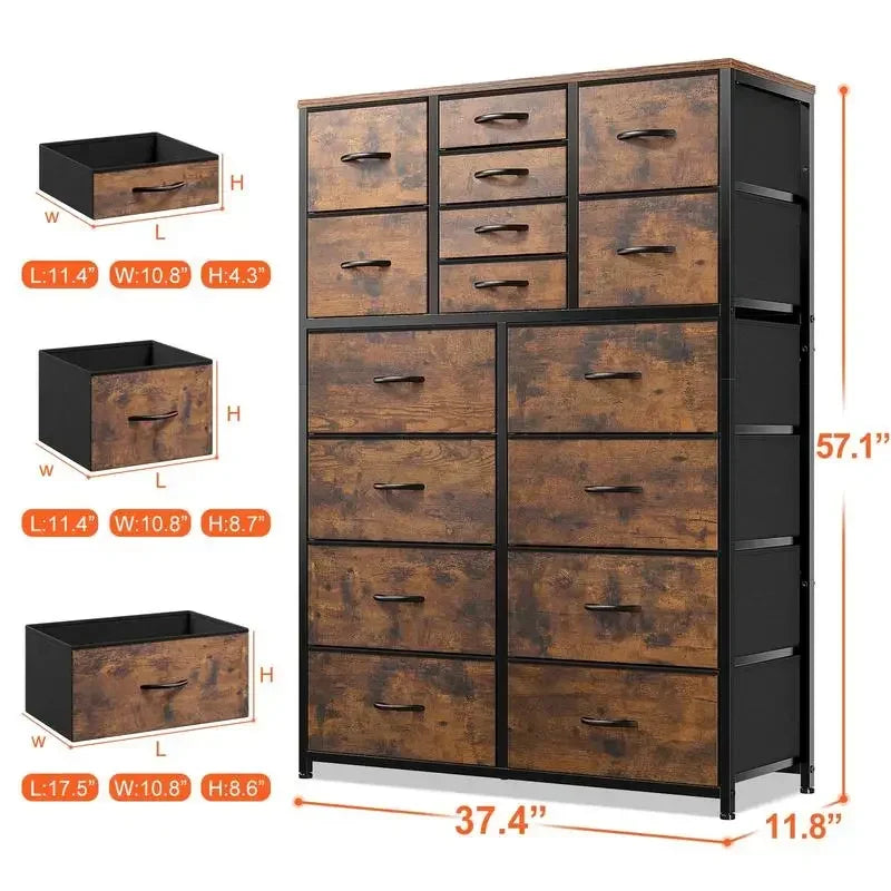 Large Tall Chest of Drawers for Bedroom