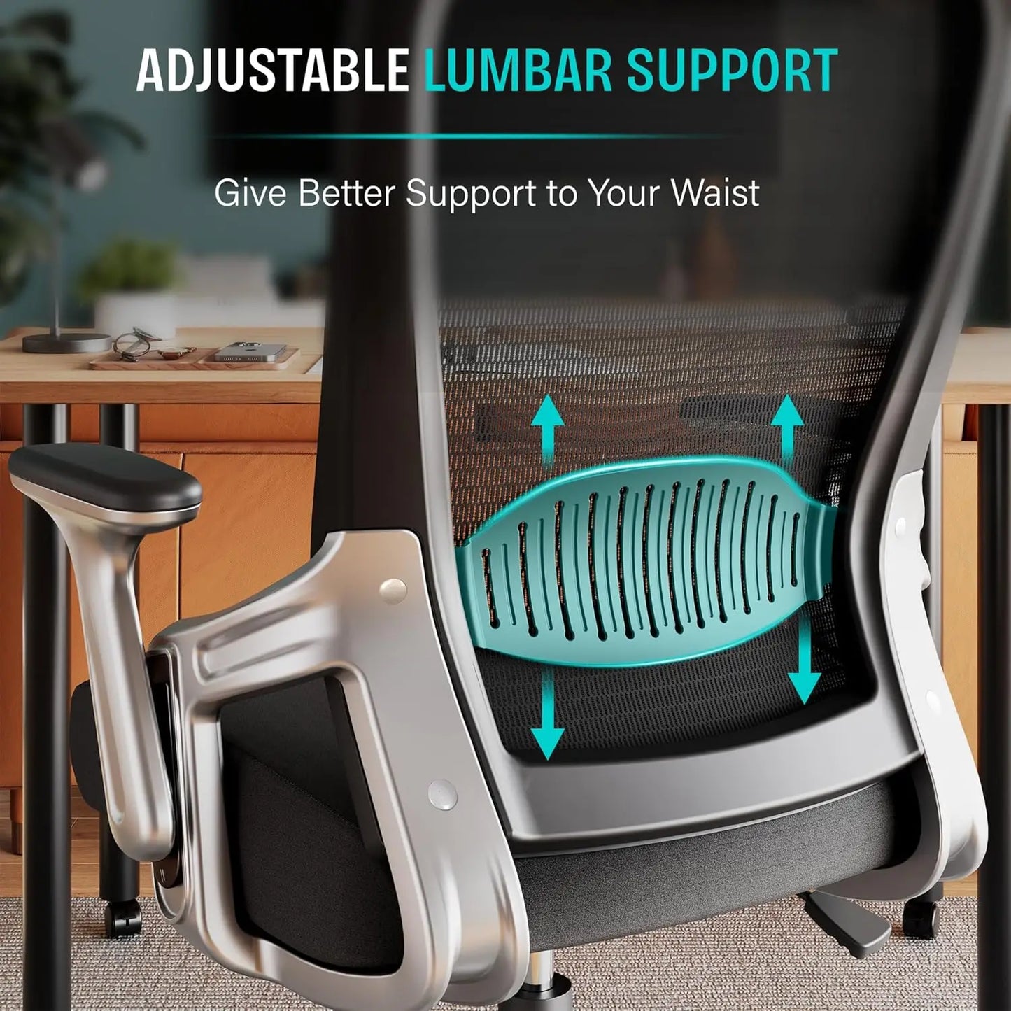 Ergonomic Lumbar Support Mesh Computer, Gaming and Office Desk Chair