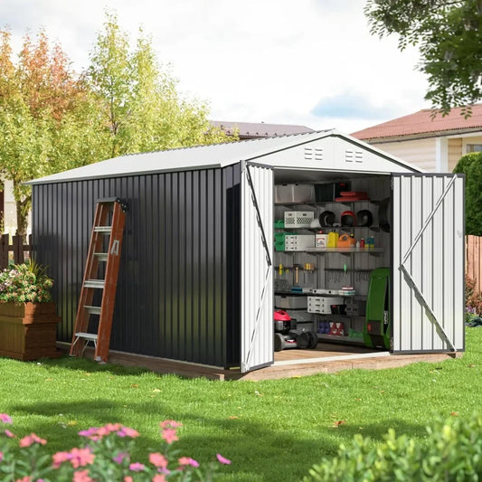 Garden Shed with Updated Frame Structure and Lockable Doors